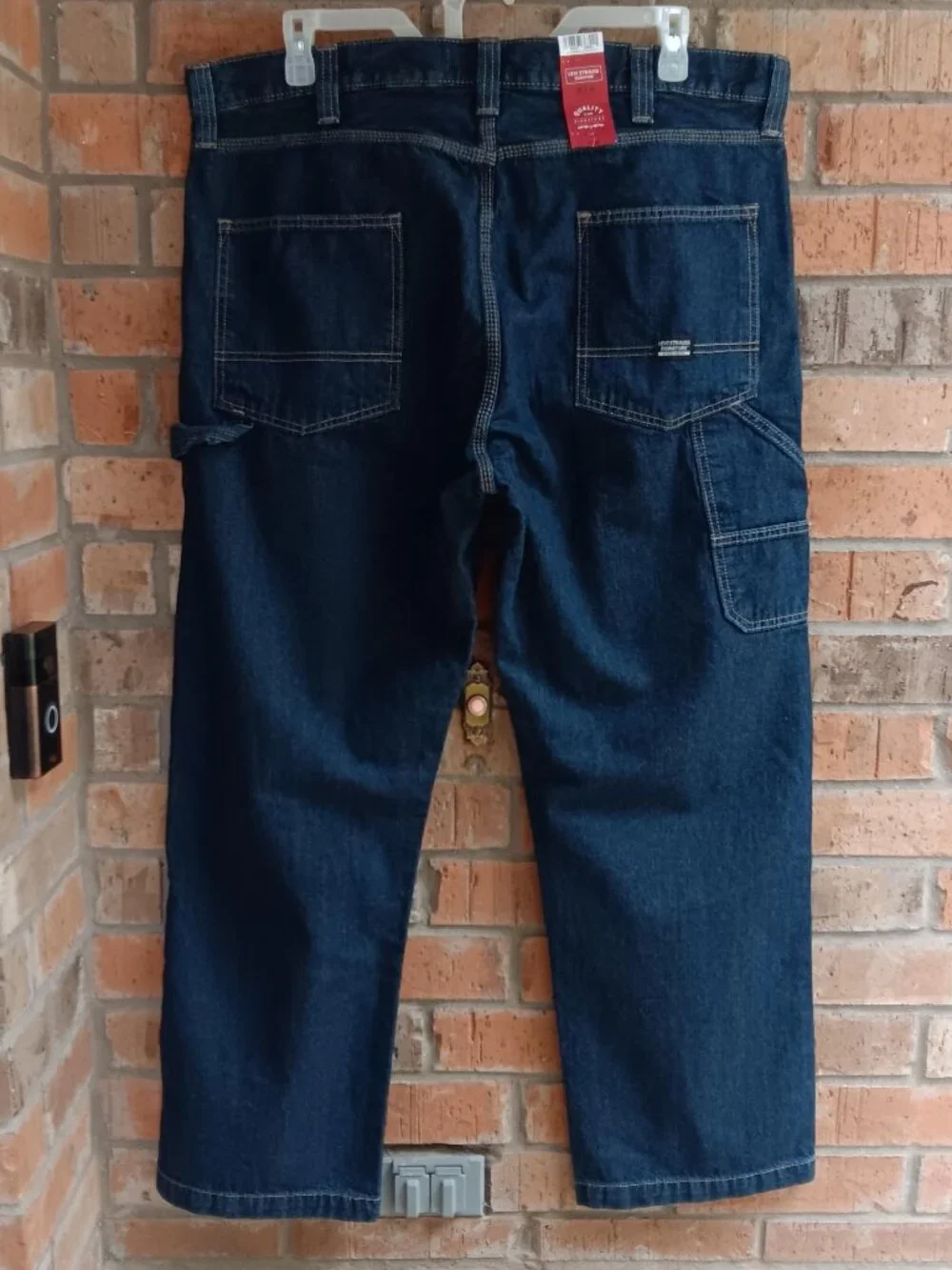 Levi Strauss Signature Workwear Mens Carpenter Jeans Blue Size 40 X 32
